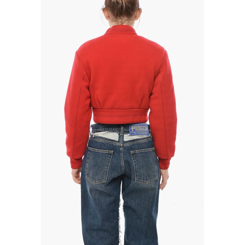 Wool Bomber with Embossed Monogram - Picture 3 of 5